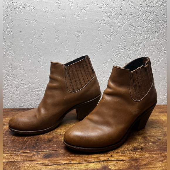 Fiorentini + Baker Shoes - Fiorentini Baker Brown Ankle Boots Booties Women's EUR 38 1/2 US 8.5